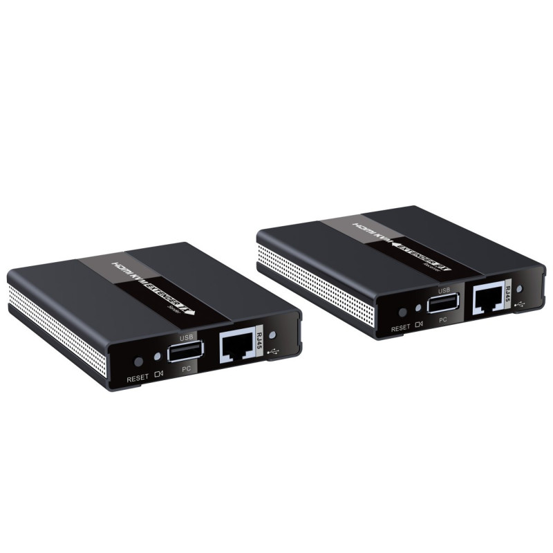 PremiumCord HDMI KVM extender s USB na 60m cez jeden kábel Cat5/6, bez oneskorenia