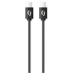 ALIGATOR Dátový kábel POWER 3A, USB-C/USB-C, čierny