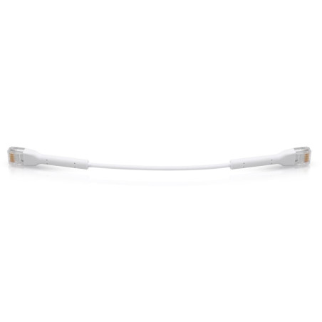 Ubiquiti U-Cable-PATCH-RJ45, Eth Patch Kábel, 0,1 m (0,22 m s konektormi), Cat6, biely