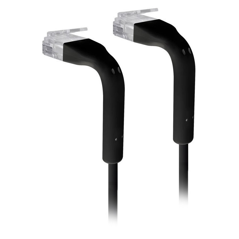 Ubiquiti U-Cable-PATCH-RJ45-BK, Ethernet Patch Kábel, 0,1m (0,22m s konektormi), Cat6, čierny