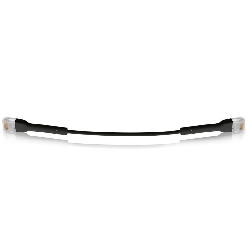 Ubiquiti U-Cable-PATCH-RJ45-BK, Ethernet Patch Kábel, 0,1m (0,22m s konektormi), Cat6, čierny