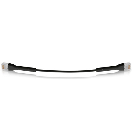 Ubiquiti U-Cable-PATCH-RJ45-BK, Ethernet Patch Kábel, 0,1m (0,22m s konektormi), Cat6, čierny