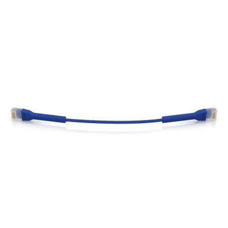 Ubiquiti U-Cable-PATCH-RJ45-BL, Eth Patch Kábel, 0,1m (0,22m s konektormi), Cat6, modrý