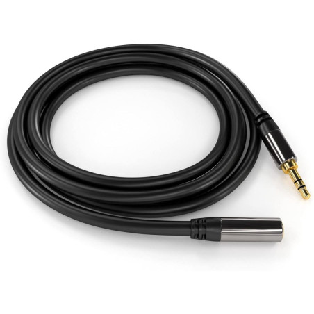 PremiumCord HQ tienený predlžovací kábel Jack 3.5mm - Jack 3.5mm M/F 3m