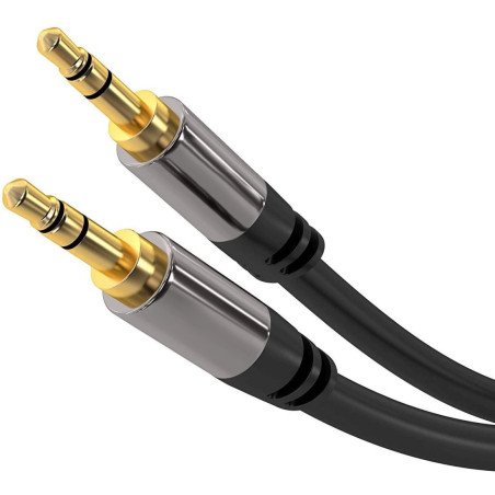PremiumCord HQ tienený kábel stereo Jack 3.5mm - Jack 3.5mm M/M 5m
