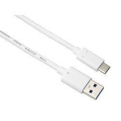 PremiumCord kábel USB-C - USB 3.0 A (USB 3.2 generation 2, 3A, 10Gbit/s) 3m biela