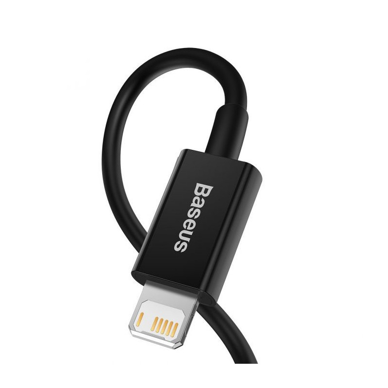 Baseus CALYS-A01 Superior Fast Charging Dátový Kábel USB to Lightning 2.4A 1m Black