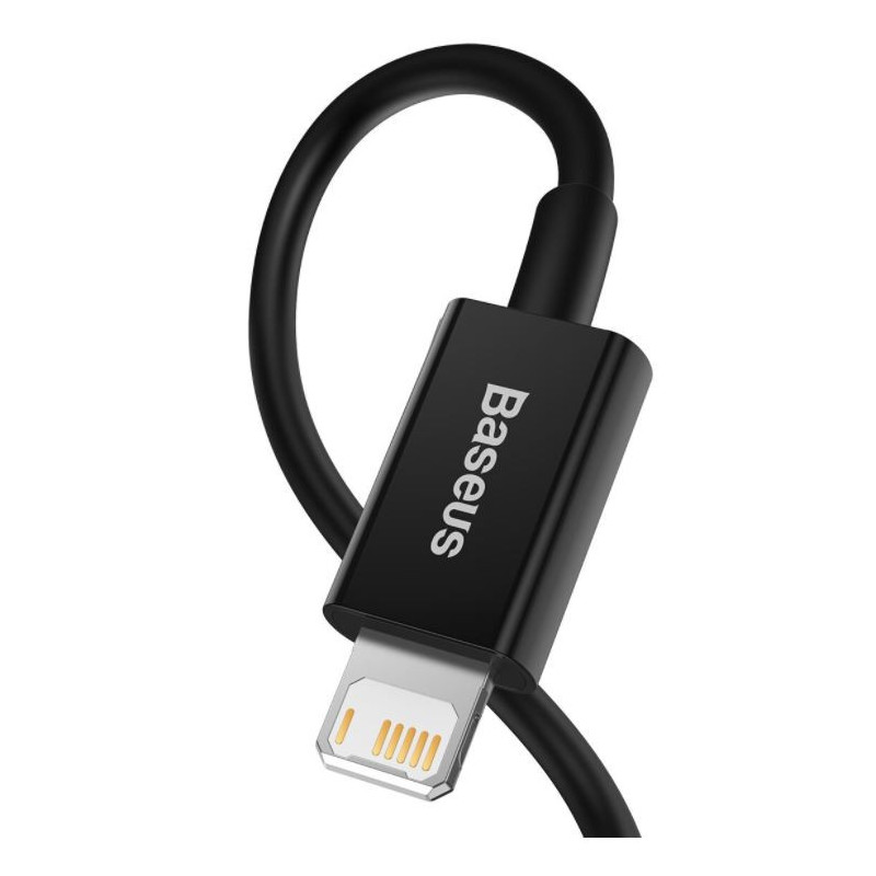 Baseus CALYS-C01 Superior Fast Charging Dátový Kábel USB to Lightning 2.4A 2m Black