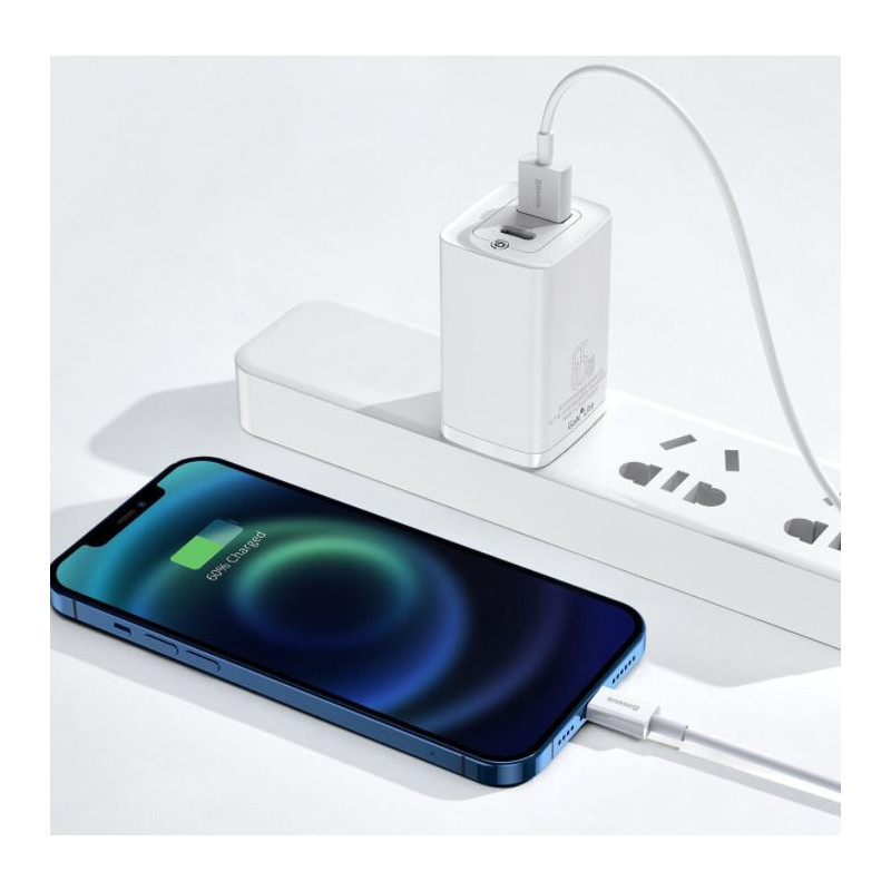 Baseus CALYS-C02 Superior Fast Charging Kábel Lightning 2.4A 2m White