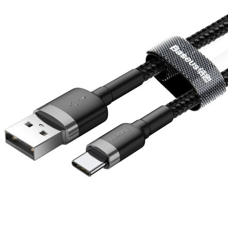 Baseus CATKLF-BG1 Cafule Kábel USB-C 3A 1m Grey/Black