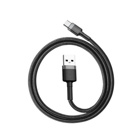 Baseus CATKLF-BG1 Cafule Kábel USB-C 3A 1m Grey/Black