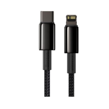 Baseus CATLWJ-01 Tungsten Gold Fast Charge Kábel USB-C to Lightning 20W 1m Black