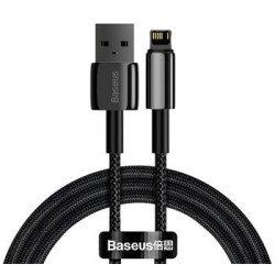 Baseus CALWJ-01 Tungsten Gold Kábel Lightning 2.4A 1m Black