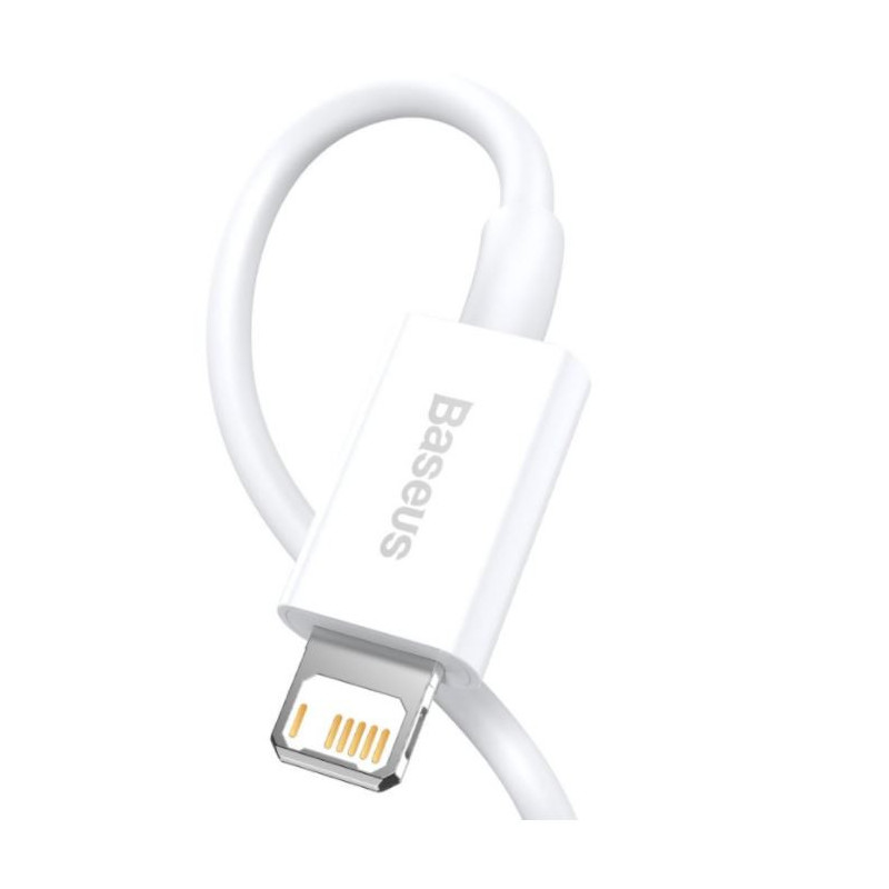 Baseus CALYS-02 Superior Fast Charging Kábel Lightning 2.4A 0.25m White