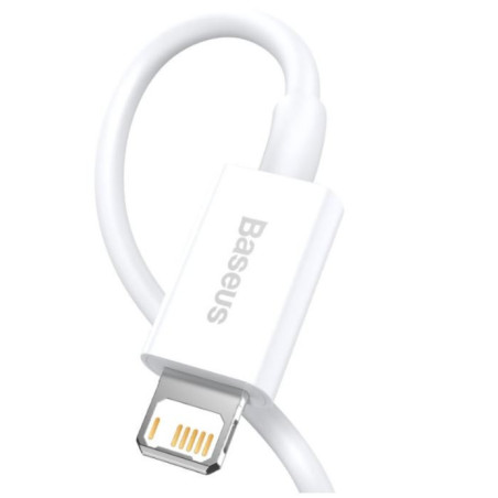 Baseus CALYS-02 Superior Fast Charging Kábel Lightning 2.4A 0.25m White