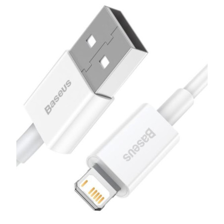 Baseus CALYS-02 Superior Fast Charging Kábel Lightning 2.4A 0.25m White
