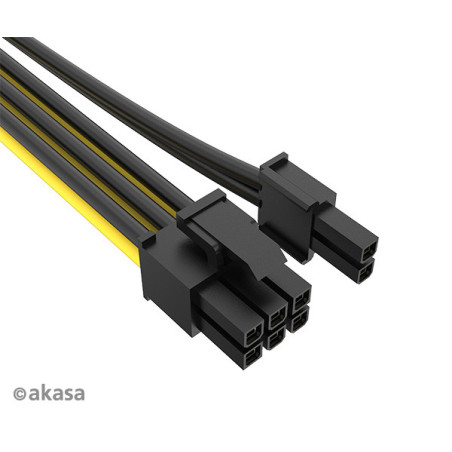 AKASA - 12V ATX ??8-Pin na PCIe 6+2 pin adaptér