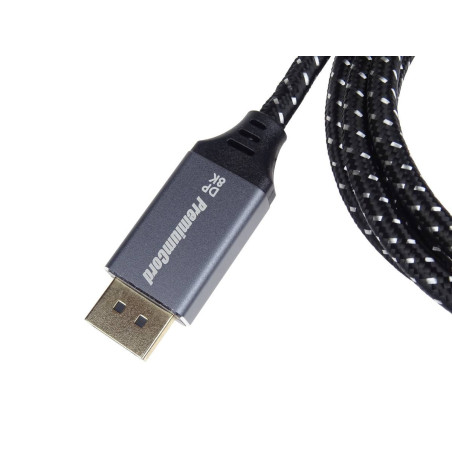 PremiumCord DisplayPort 1.4 prípojný kábel, kovové a pozlátené konektory, 3m
