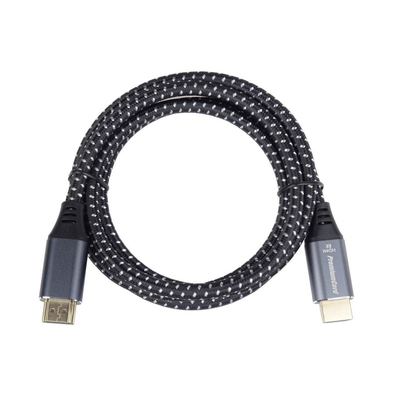 PremiumCord ULTRA HDMI 2.1 High Speed ??+ Ethernet kábel 8K @ 60Hz, pozlátené 1m
