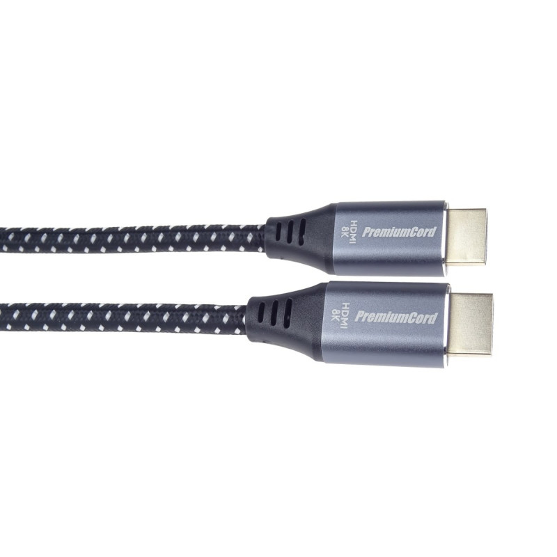 PremiumCord ULTRA HDMI 2.1 High Speed ??+ Ethernet kábel 8K @ 60Hz, pozlátené 2m