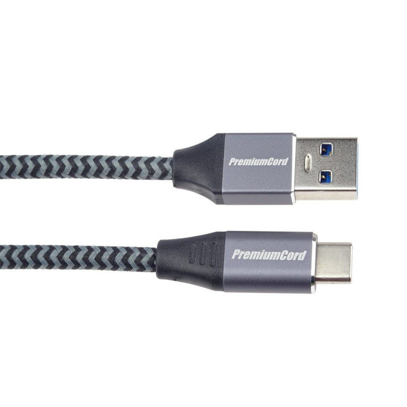 PremiumCord kábel USB-C - USB 3.0 A (USB 3.1 generation 1, 3A, 5Gbit/s) 3m oplet
