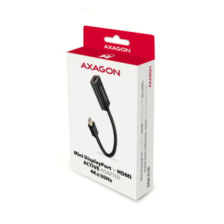 AXAGON RVDM-HI14N, Mini DisplayPort → HDMI 1.4 redukcia / adaptér, 4K/30Hz