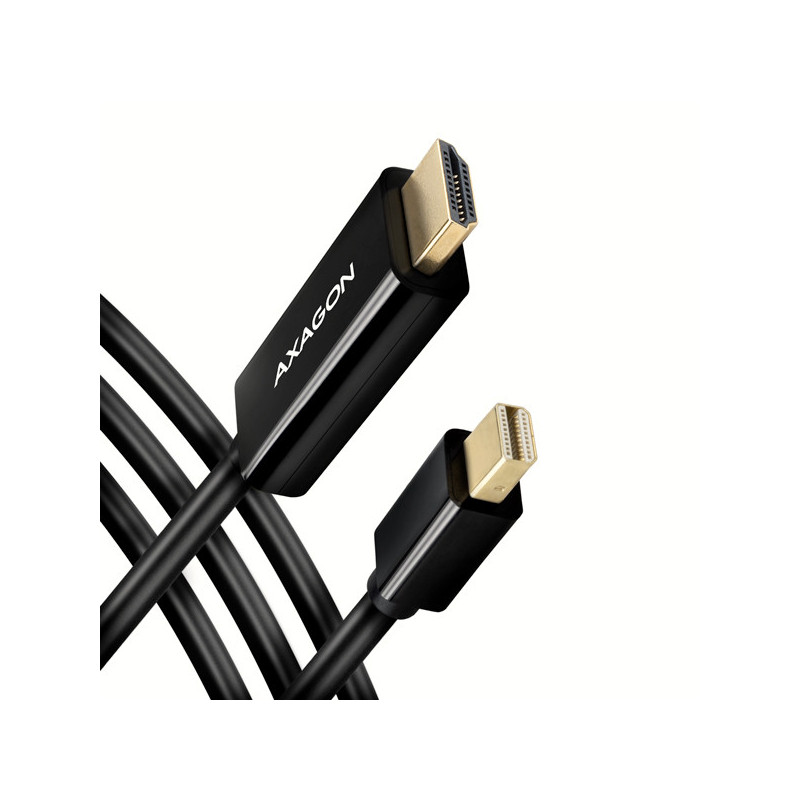 AXAGON RVDM-HI14C2, Mini DisplayPort → HDMI 1.4 redukcia / kábel 1.8 m, 4K/30Hz