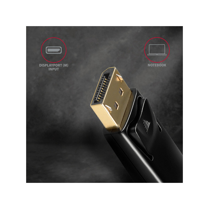 AXAGON RVD-HI14N, DisplayPort → HDMI 1.4 redukcia / adaptér, 4K/30Hz