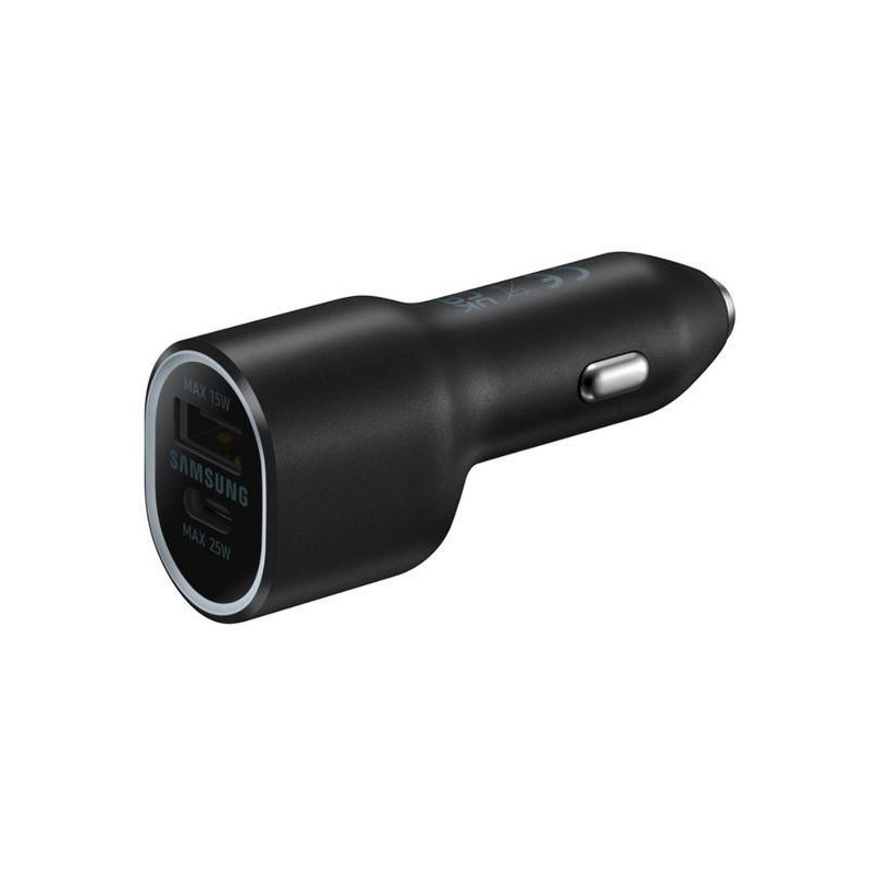 Samsung Duálna autonabíjačka 40W (USB, USB-C) Black