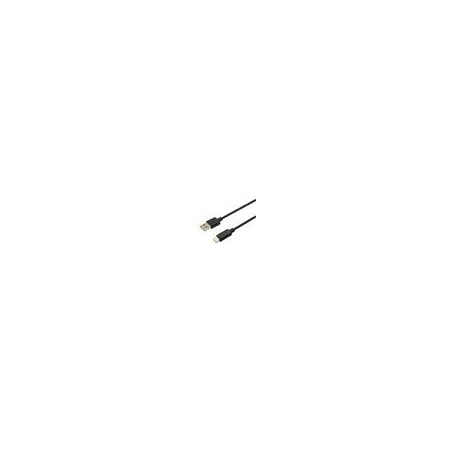 Kábel C-TECH USB 2.0 AM na Type-C kábel (AM/CM), 2m, čierny