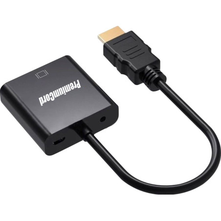 PremiumCord prevodník HDMI → VGA so zvukom