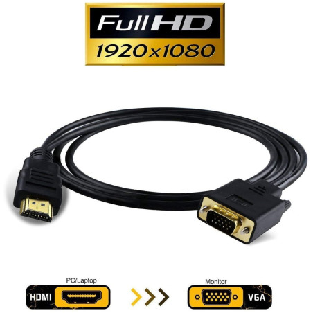 PremiumCord HDMI → VGA kábel 2m