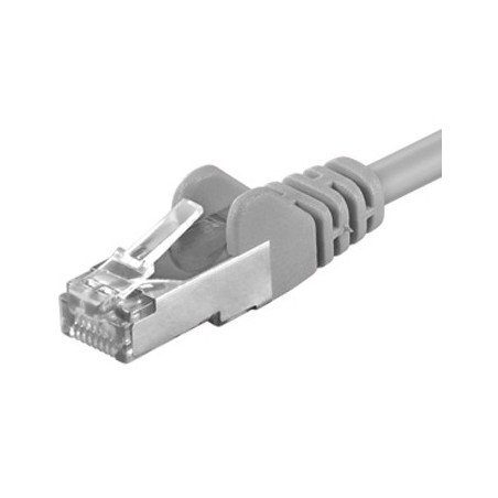 Premiumcord Patch kábel CAT 6a S-FTP, RJ45-RJ45, LSOH, AWG 26/7 5m šedá