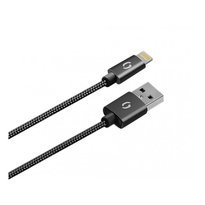 ALIGATOR 3.4A, 2xUSB, smart IC, čierna, USB kábel pre iPhone / iPad
