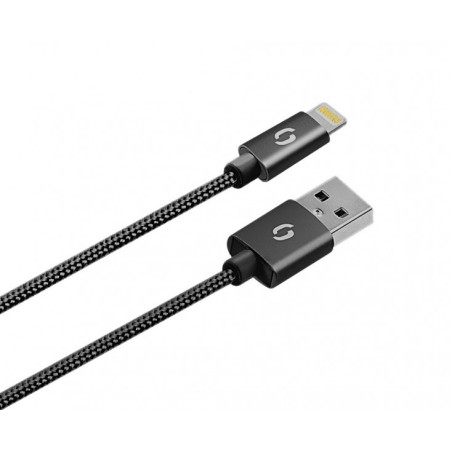 ALIGATOR 3.4A, 2xUSB, smart IC, čierna, USB kábel pre iPhone / iPad