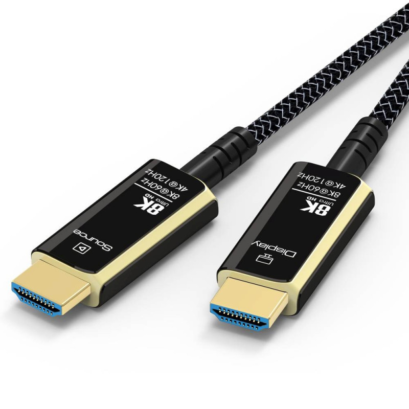 PremiumCord Ultra High Speed ??HDMI 2.1 optický fiber kábel 8K @ 60Hz, pozlátené 25m