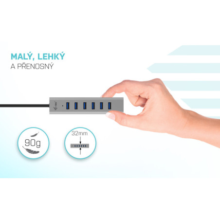 i-tec USB-C Charging Metal HUB 7 Port