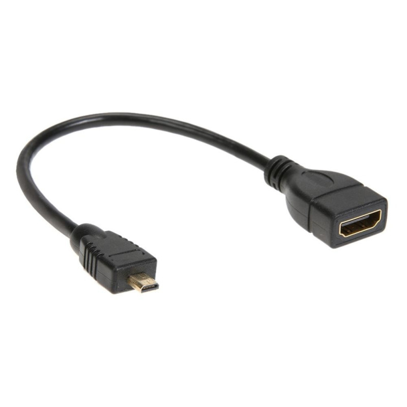 PromiumCord Flexi adaptér HDMI Typ A samica - micro HDMI Typ D samec pre ohybné zapojenie
