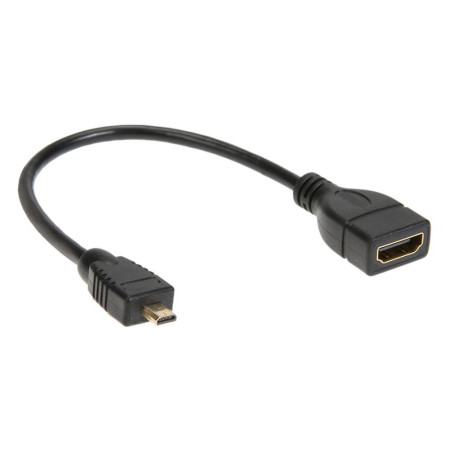 PromiumCord Flexi adaptér HDMI Typ A samica - micro HDMI Typ D samec pre ohybné zapojenie