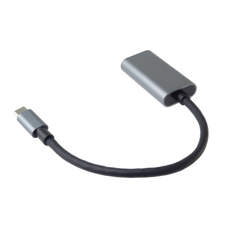 PremiumCord Prevodník USB-C na HDMI, rozlíšenie 4K a FULL HD 1080p, kovové púzdro