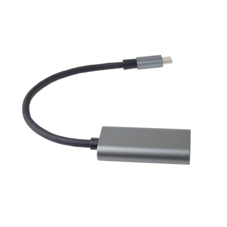 PremiumCord Prevodník USB-C na HDMI, rozlíšenie 4K a FULL HD 1080p, kovové púzdro