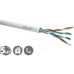 Inštalačný kábel Solarix CAT5E UTP PVC Eca 100m/box SXKD-5E-UTP-PVC