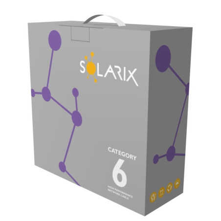 Inštalačný kábel Solarix CAT6 UTP LSOH Dca-s2,d2,a1 100m/box SXKD-6-UTP-LSOH