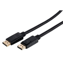 Kábel C-TECH DisplayPort 1.2, 4K @ 60Hz, M/M, 3m