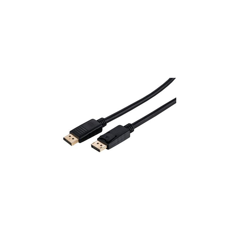Kábel C-TECH DisplayPort 1.2, 4K @ 60Hz, M/M, 3m