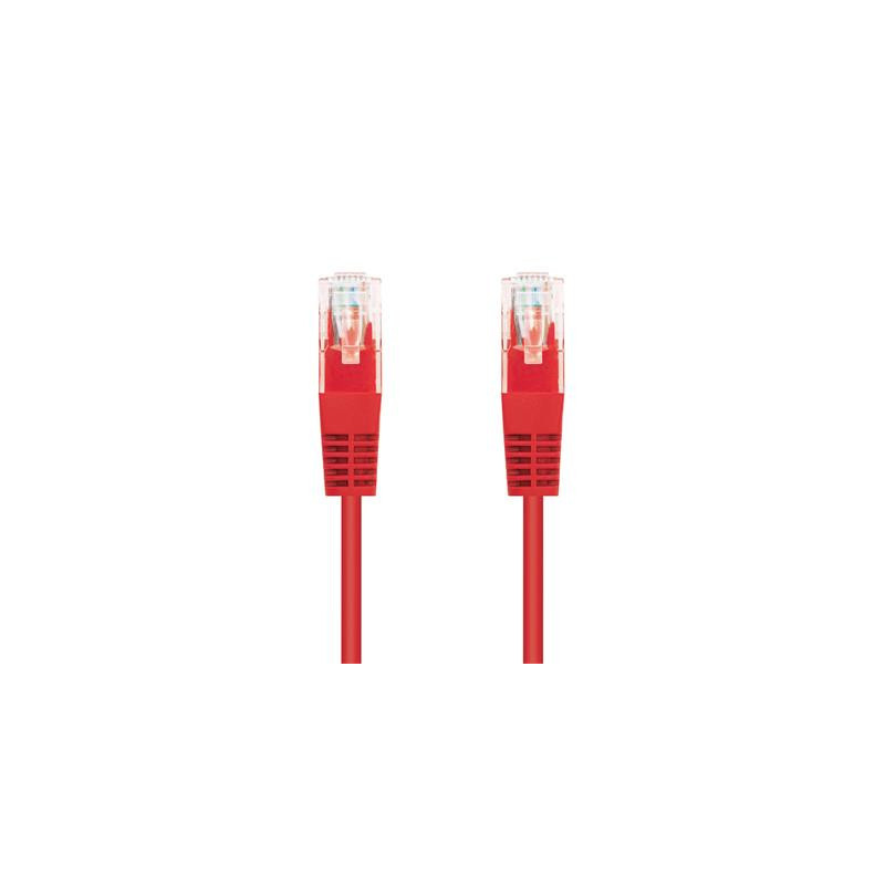 Kábel C-TECH patchcord Cat5e, UTP, červený, 5m