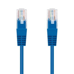 Kábel C-TECH patchcord Cat5e, UTP, modrý, 0,25 m