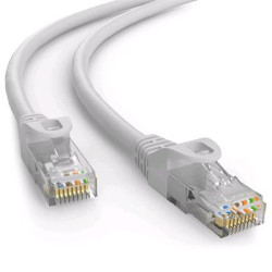 Kábel C-TECH patchcord Cat6, UTP, sivý, 15m