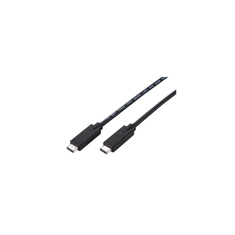 Kábel C-TECH USB 3.2, Type-C (CM/CM), PD 100W, 20Gbps, 2m, čierny