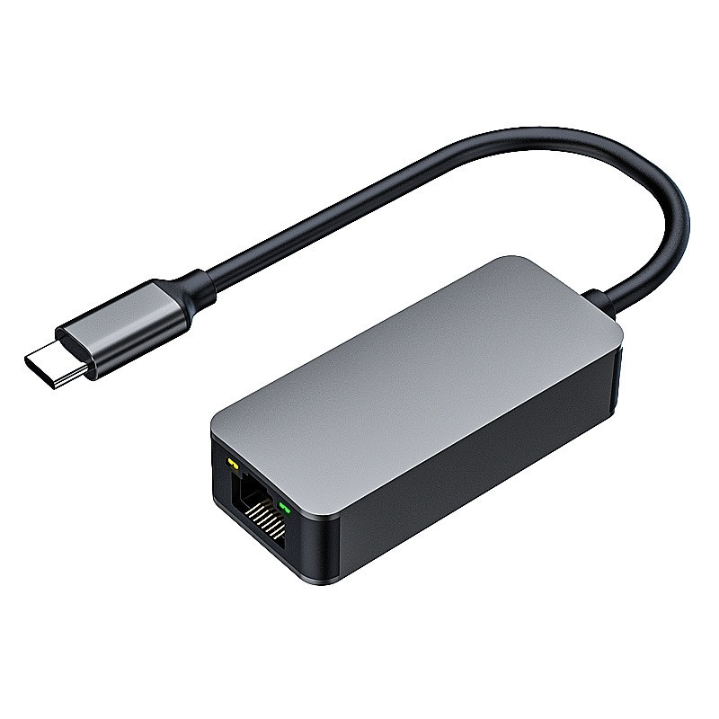 PremiumCord adaptér USB-C → LAN RJ45 ETHERNET 2,5 G/1000 MBIT Aluminium